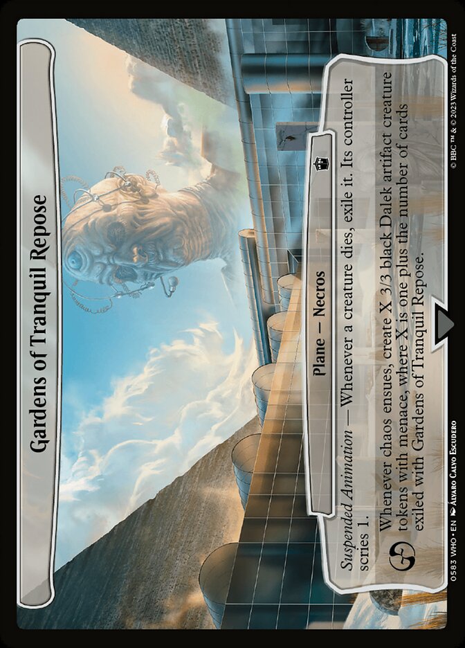 Gardens of Tranquil Repose 583 (Planechase: Universes Beyond: Doctor Who)  | Good Games Adelaide SA