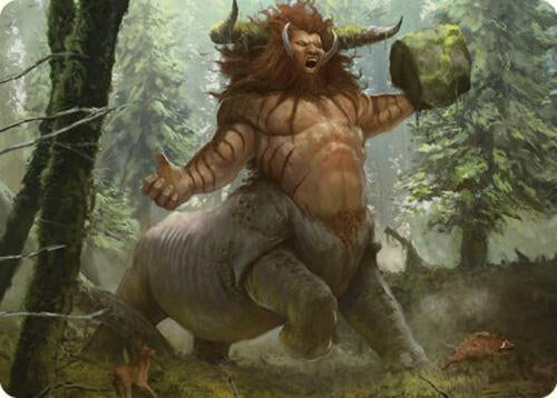 Stonehoof Chieftain Art Card 26 (Art Series: Commander Masters)  | Good Games Adelaide SA