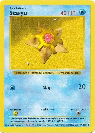 Staryu (65/102) [Base Set Shadowless Unlimited] | Good Games Adelaide SA