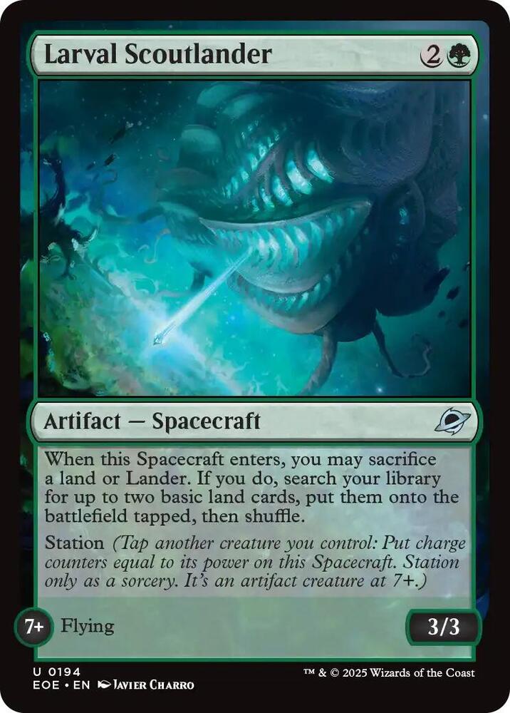 Larval Scoutlander 194 (Edge of Eternities)  - Foil | Good Games Adelaide SA