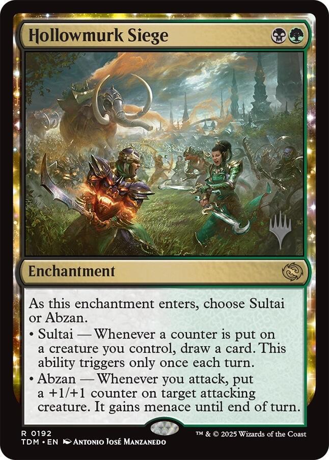Hollowmurk Siege 192 (Promo Pack: Tarkir: Dragonstorm)  - Foil | Good Games Adelaide SA