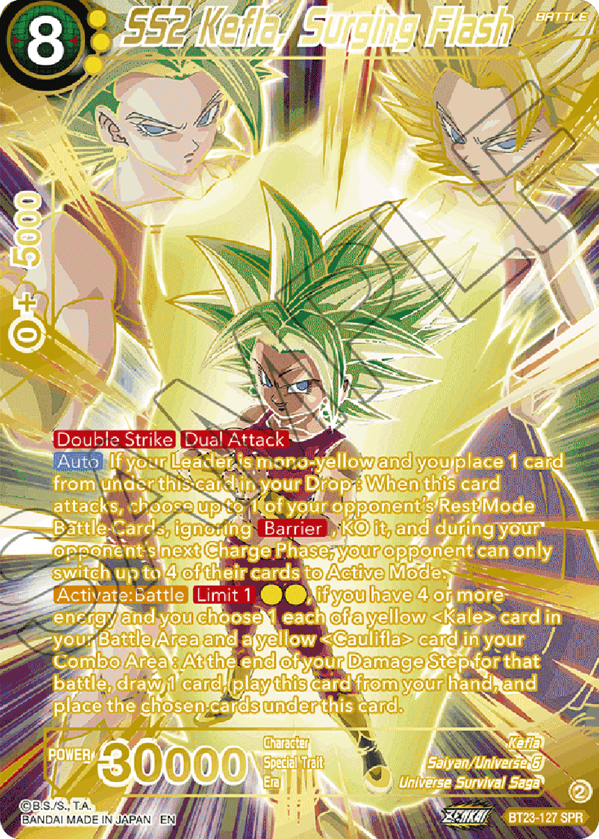 SS2 Kefla, Surging Flash (SPR) (BT23-127) [Perfect Combination] | Good Games Adelaide SA
