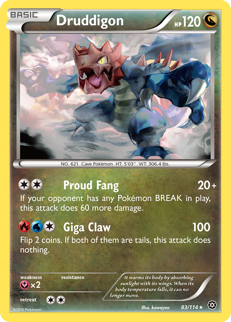 Druddigon (83/114) [XY: Steam Siege] | Good Games Adelaide SA