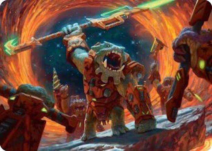 Frontline War Rager Art Card 16 (Art Series: Edge of Eternities)  | Good Games Adelaide SA