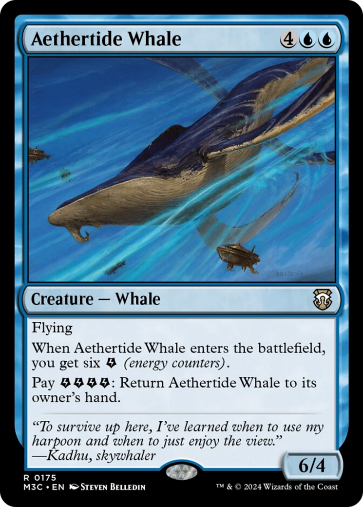 Aethertide Whale (Ripple Foil) [Modern Horizons 3 Commander] | Good Games Adelaide SA