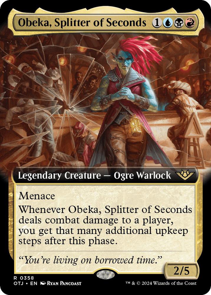 Obeka, Splitter of Seconds 358/286 (Outlaws of Thunder Junction)  - Extended Art | Good Games Adelaide SA