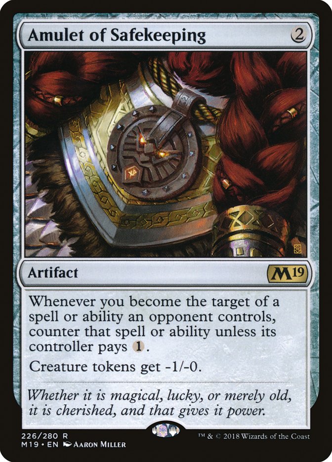 Amulet of Safekeeping 226 (Core Set 2019)  - Foil | Good Games Adelaide SA