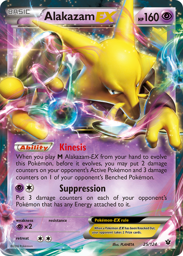 Alakazam EX (25/124) [XY: Fates Collide] | Good Games Adelaide SA