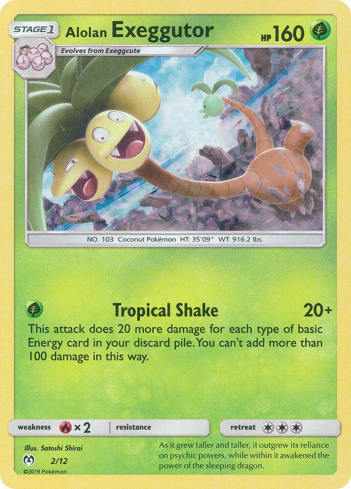Alolan Exeggutor 2 12 002/012 (McDonald's Promos 2019)  - Holofoil | Good Games Adelaide SA