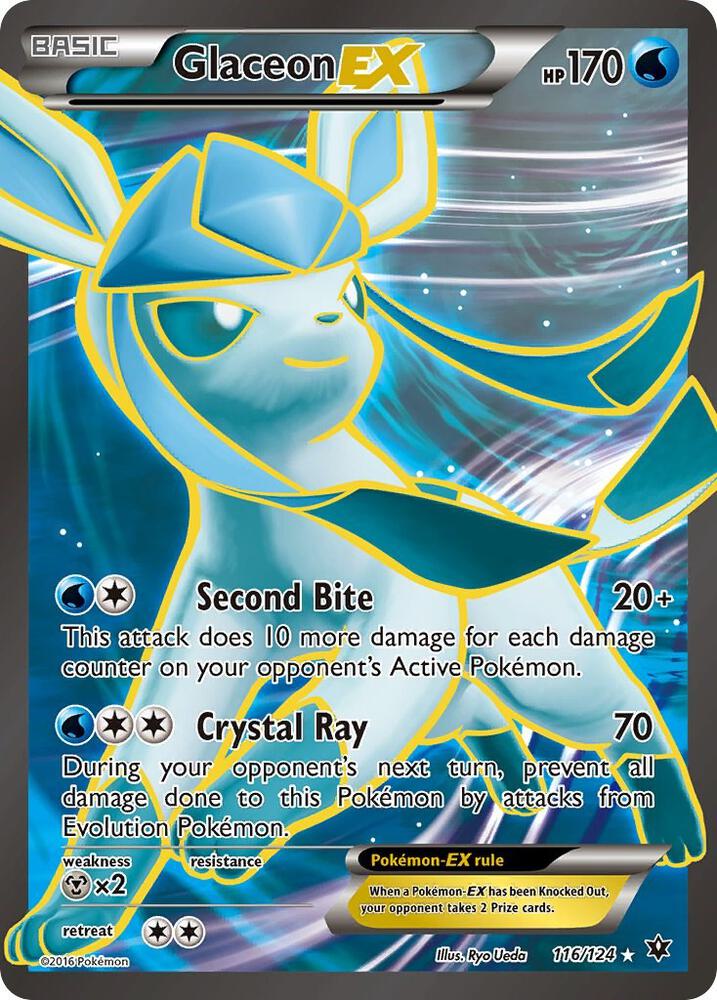 Glaceon EX Full Art 116/124 (XY - Fates Collide)  - Holofoil | Good Games Adelaide SA