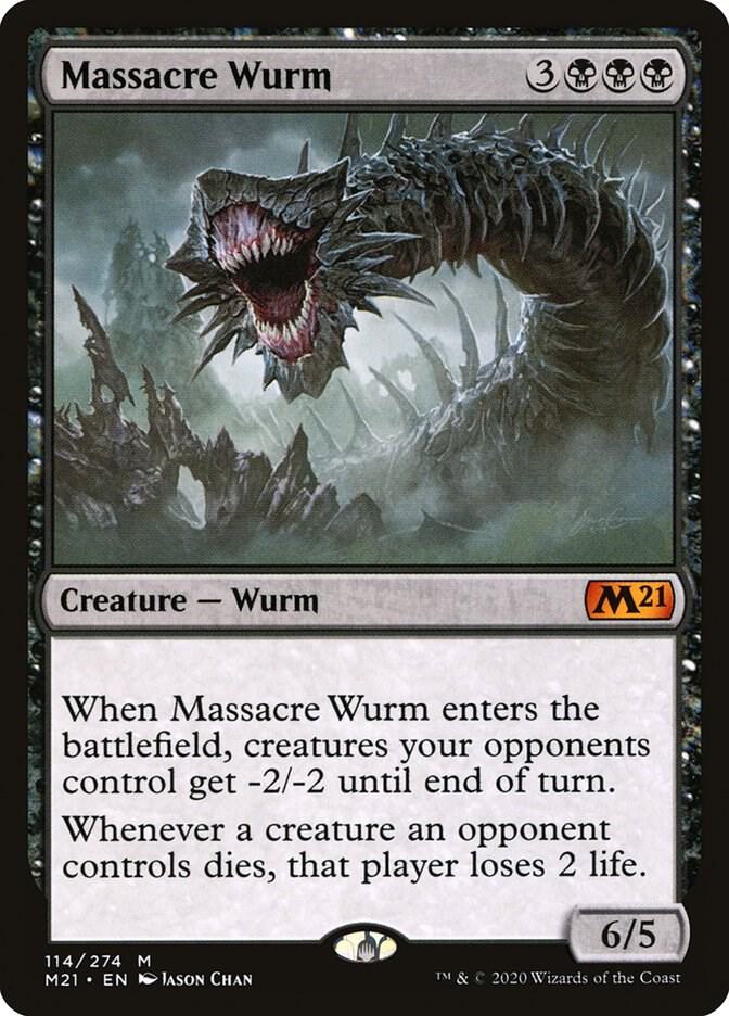 Massacre Wurm 114 (Core Set 2021)  - Foil | Good Games Adelaide SA