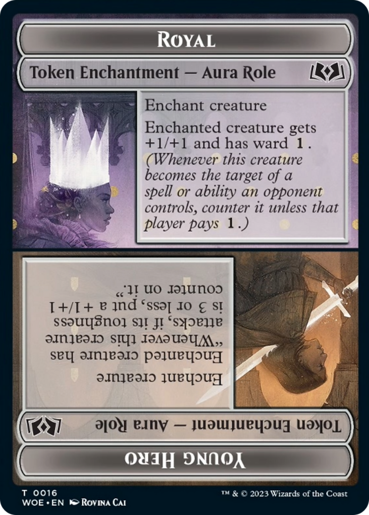 Royal Role // Young Hero Role Token [Wilds of Eldraine Tokens] | Good Games Adelaide SA
