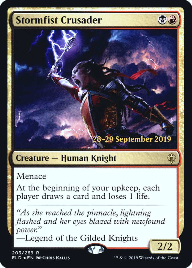 Stormfist Crusader  [Throne of Eldraine Prerelease Promos] | Good Games Adelaide SA