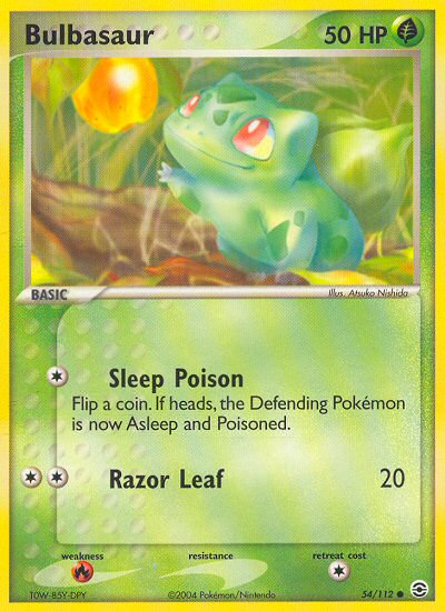 Bulbasaur (54/112) [EX: FireRed & LeafGreen] | Good Games Adelaide SA