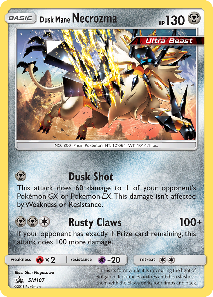 Dusk Mane Necrozma (SM107) [Sun & Moon: Black Star Promos] | Good Games Adelaide SA