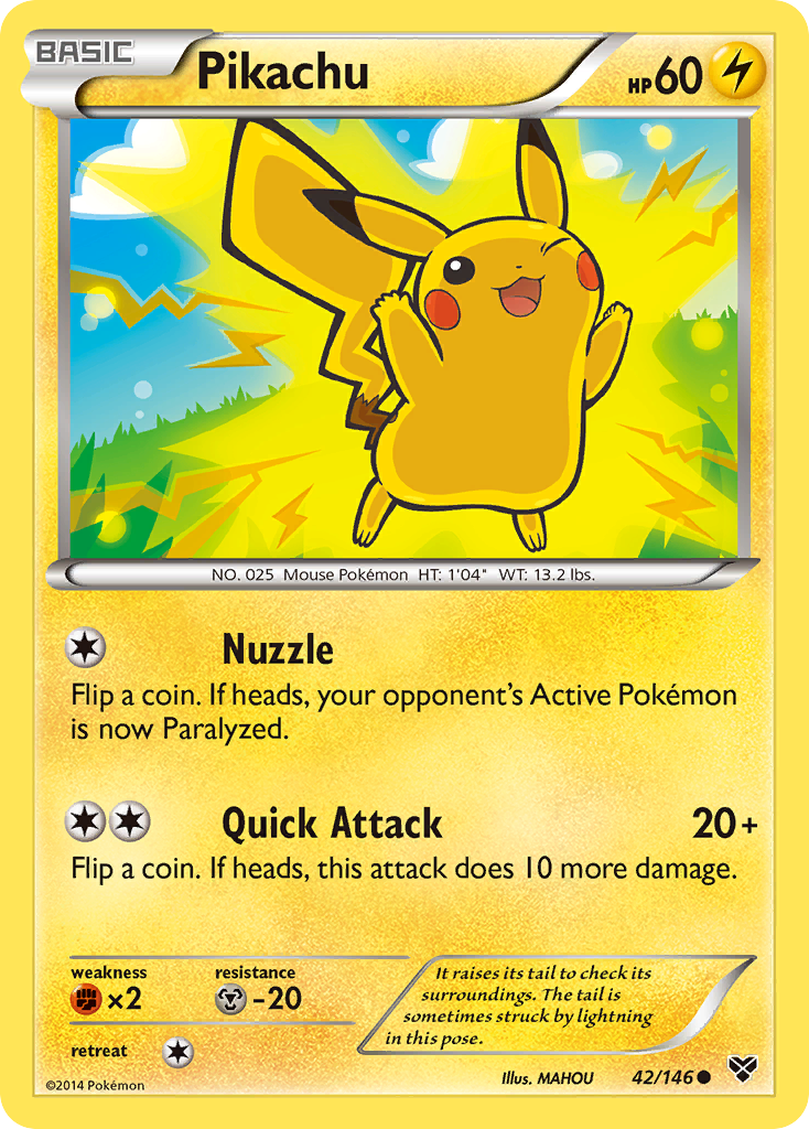 Pikachu (42/146) [XY: Base Set] | Good Games Adelaide SA