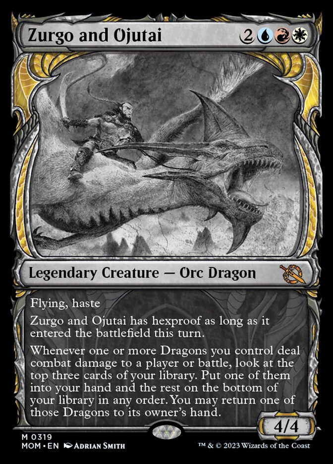 Zurgo and Ojutai (Showcase Planar Booster Fun) [March of the Machine] | Good Games Adelaide SA