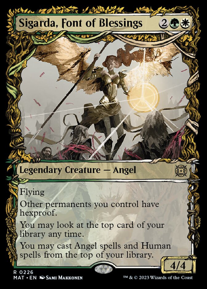 Sigarda, Font of Blessings (Showcase Halo Foil) [March of the Machine: The Aftermath] | Good Games Adelaide SA