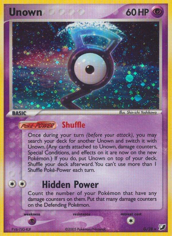 Unown G G/28 (Unseen Forces)  - Holofoil | Good Games Adelaide SA