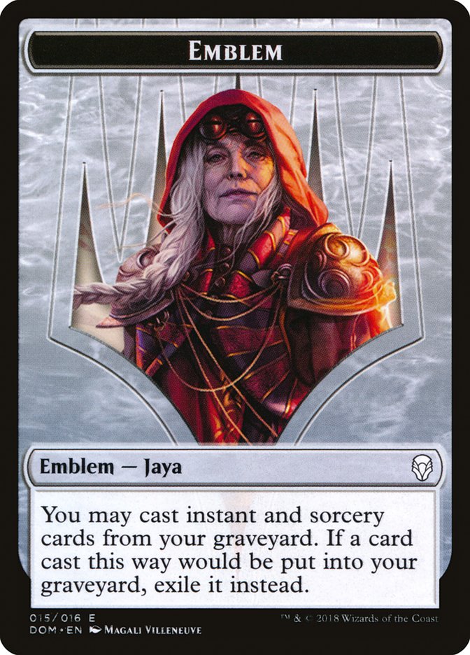 Emblem - Jaya Ballard [Dominaria Tokens] | Good Games Adelaide SA
