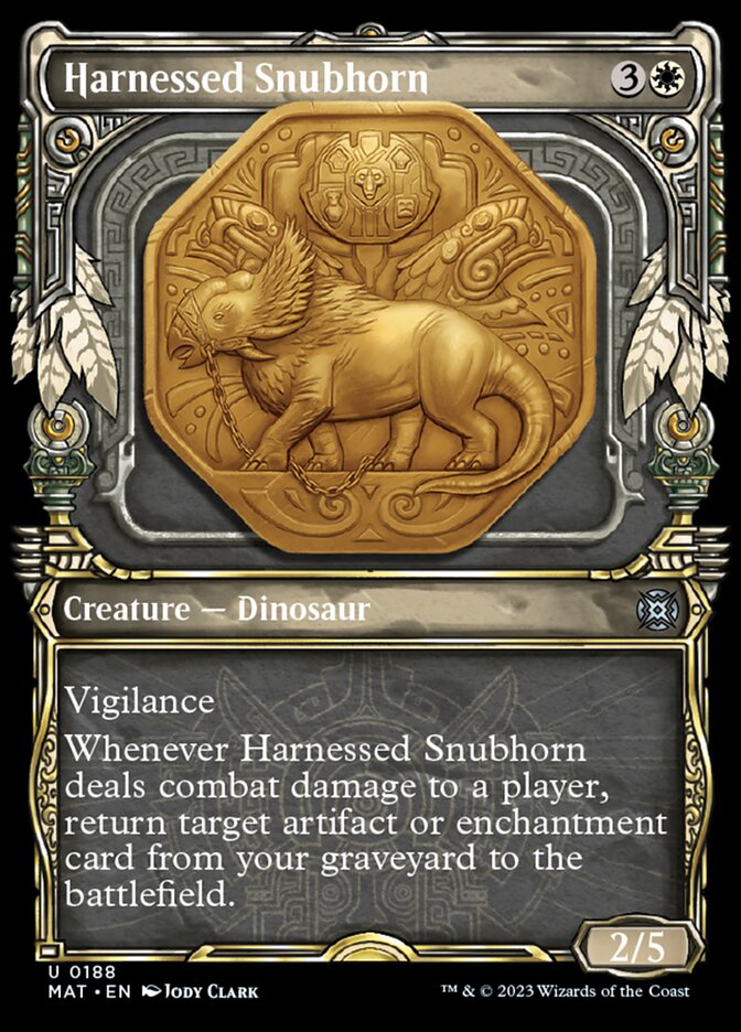 Harnessed Snubhorn (Showcase Halo Foil) [March of the Machine: The Aftermath] | Good Games Adelaide SA