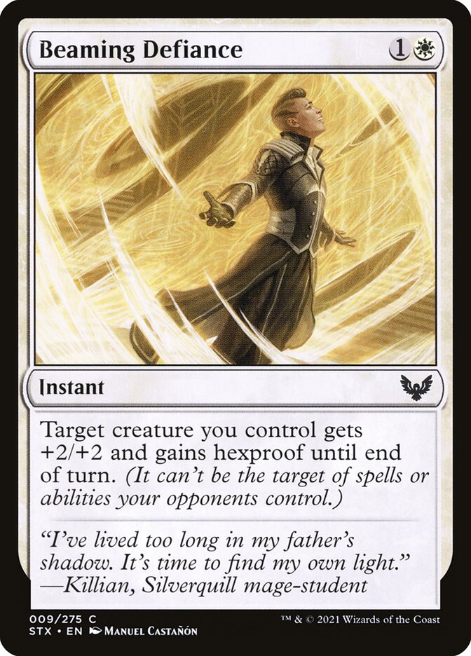 Beaming Defiance 9 (Strixhaven: School of Mages)  - Foil | Good Games Adelaide SA
