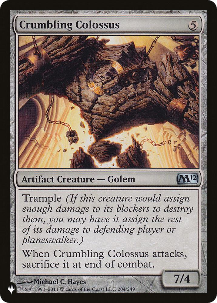 Crumbling Colossus 204/249 (The List Reprints)  | Good Games Adelaide SA