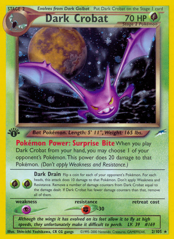 Dark Crobat (2/105) [Neo Destiny 1st Edition] | Good Games Adelaide SA