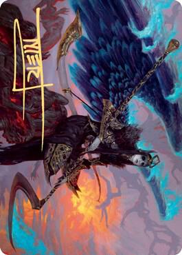Eradicator Valkyrie Art Card Gold Stamped Signature 25 (Art Series: Kaldheim)  | Good Games Adelaide SA