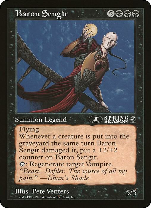 Baron Sengir 1st place Arena League  (Oversize Cards)  | Good Games Adelaide SA