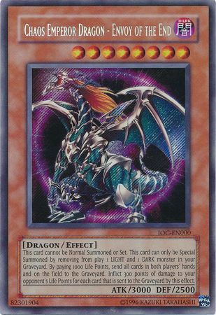 Chaos Emperor Dragon - Envoy of the End [IOC-EN000] Secret Rare | Good Games Adelaide SA