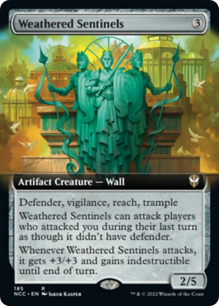 Weathered Sentinels Extended Art 185 (Commander: Streets of New Capenna)  | Good Games Adelaide SA