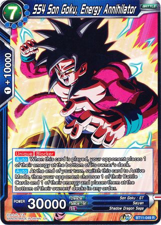 SS4 Son Goku, Energy Annihilator [BT11-049] | Good Games Adelaide SA