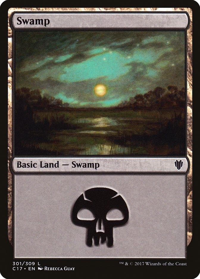 Swamp (301) [Commander 2017] | Good Games Adelaide SA