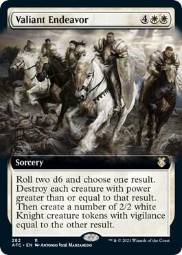 Valiant Endeavor Extended Art 282 (Commander: Adventures in the Forgotten Realms)  | Good Games Adelaide SA