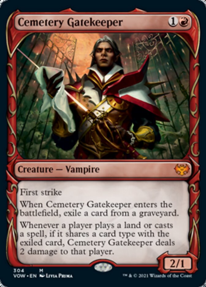 Cemetery Gatekeeper (Showcase Fang Frame) [Innistrad: Crimson Vow] | Good Games Adelaide SA