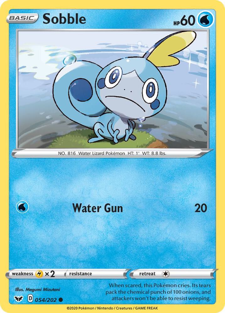 Sobble 054/202 (SWSH01: Sword & Shield Base Set)  | Good Games Adelaide SA