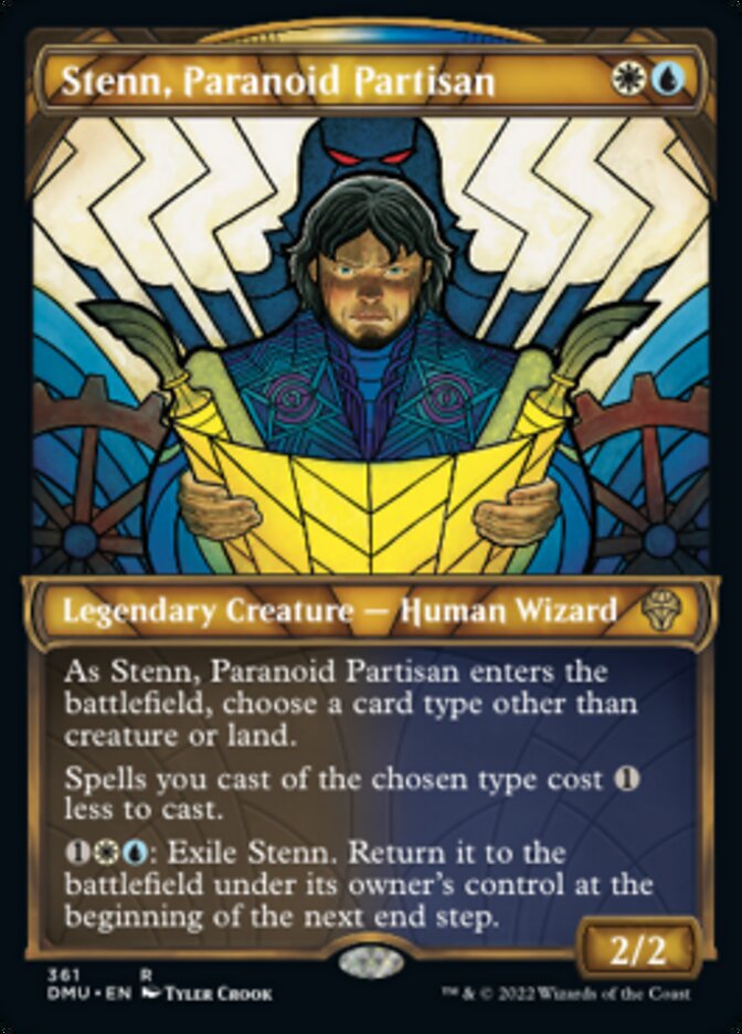 Stenn, Paranoid Partisan (Showcase Textured) [Dominaria United] | Good Games Adelaide SA