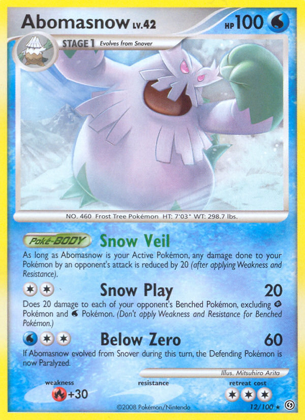 Abomasnow (12/100) [Diamond & Pearl: Stormfront] | Good Games Adelaide SA