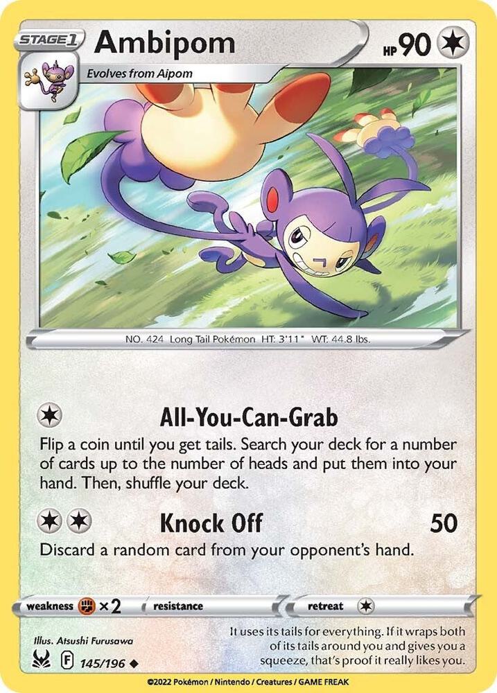 Ambipom 145/196 (SWSH11: Lost Origin)  | Good Games Adelaide SA