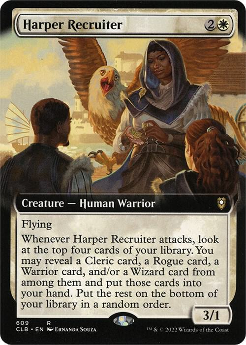 Harper Recruiter Extended Art 609 (Commander Legends: Battle for Baldur's Gate)  | Good Games Adelaide SA