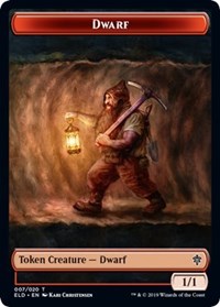 Dwarf // Food (15) Double-sided Token [Throne of Eldraine Tokens] | Good Games Adelaide SA