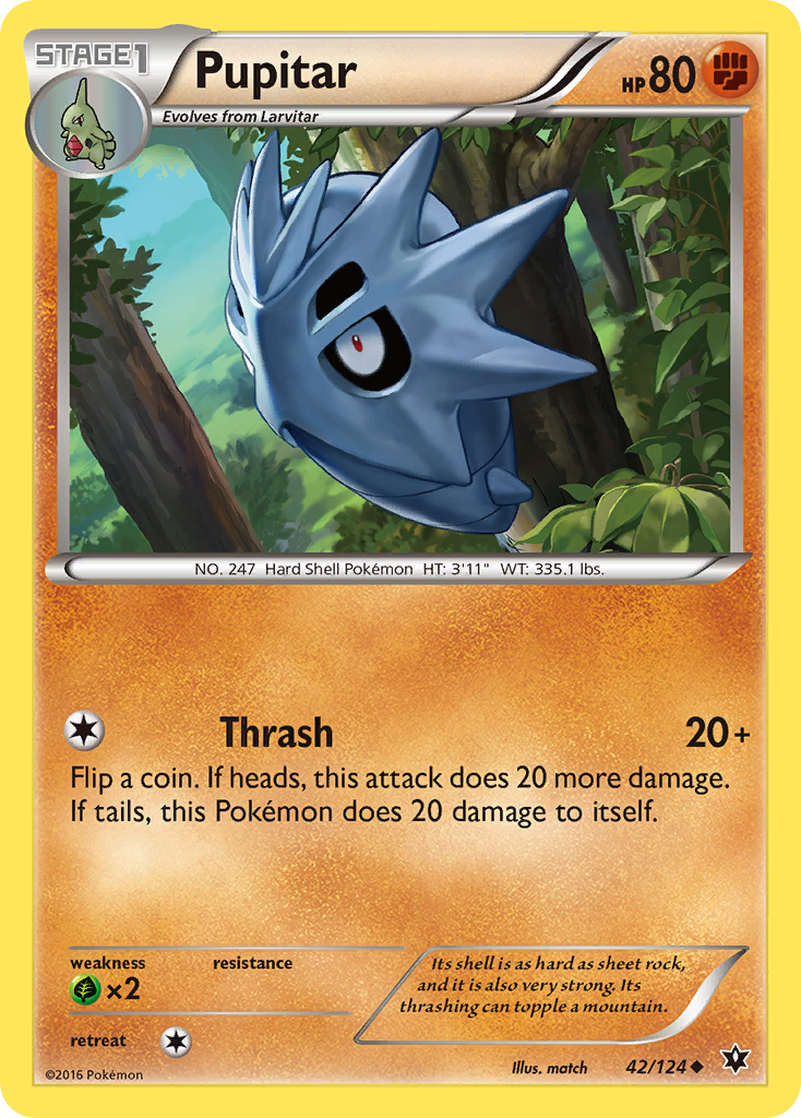Pupitar (42/124) [XY: Fates Collide] | Good Games Adelaide SA