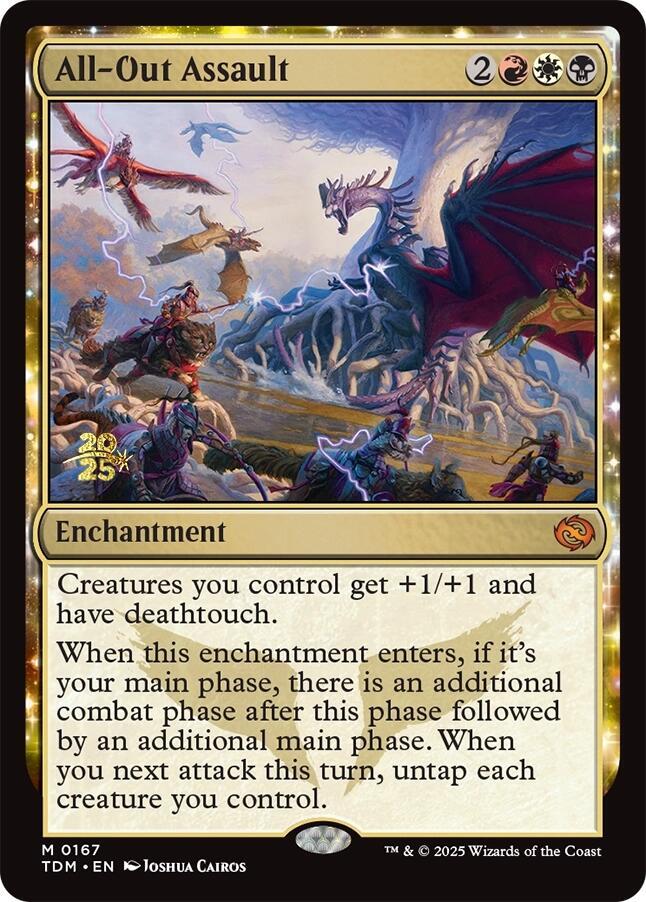 All-Out Assault 167 (Prerelease Cards)  - PreRelease Foil | Good Games Adelaide SA