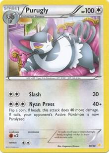 Purugly 19 19/30 (XY Trainer Kit: Pikachu Libre & Suicune)  | Good Games Adelaide SA