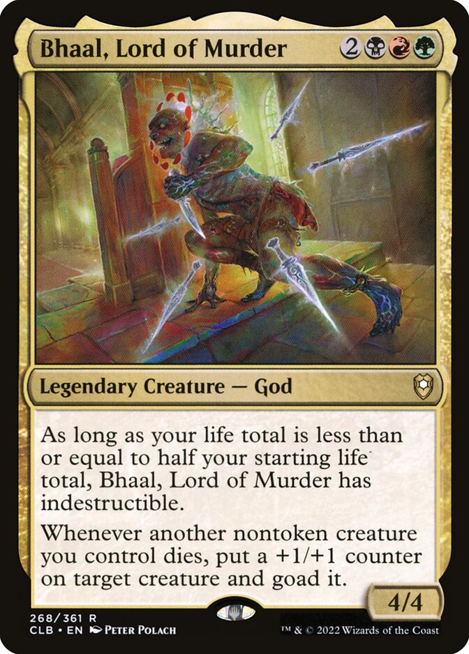 Bhaal, Lord of Murder 268 (Commander Legends: Battle for Baldur's Gate)  - Foil | Good Games Adelaide SA