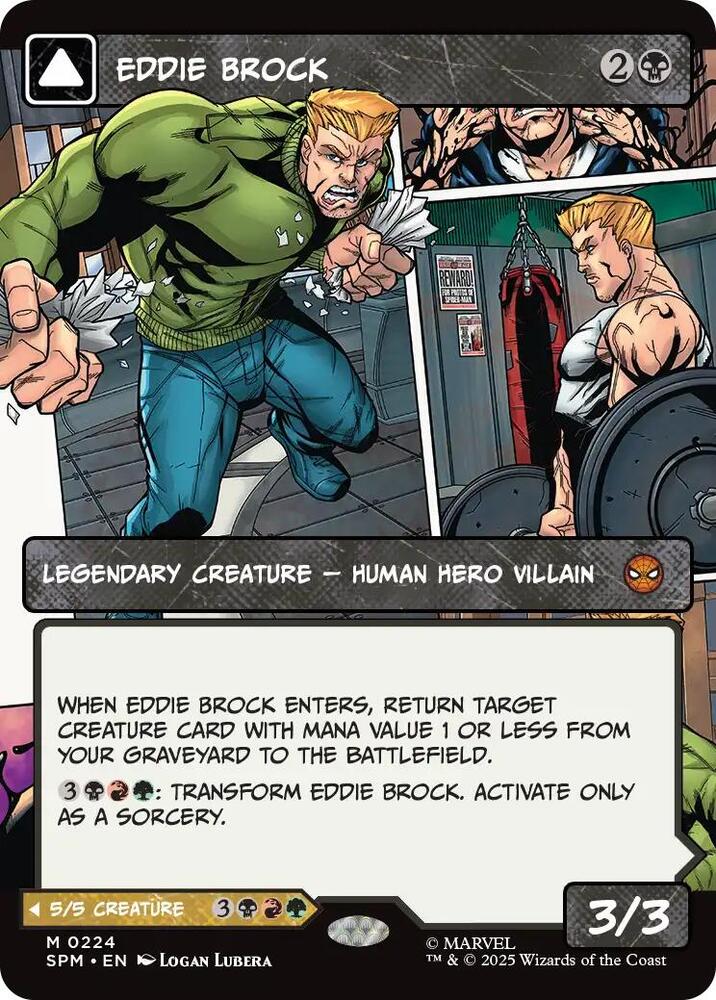 Eddie Brock // Venom, Lethal Protector 224/198 (Marvel's Spider-Man)  - Showcase Normal | Good Games Adelaide SA