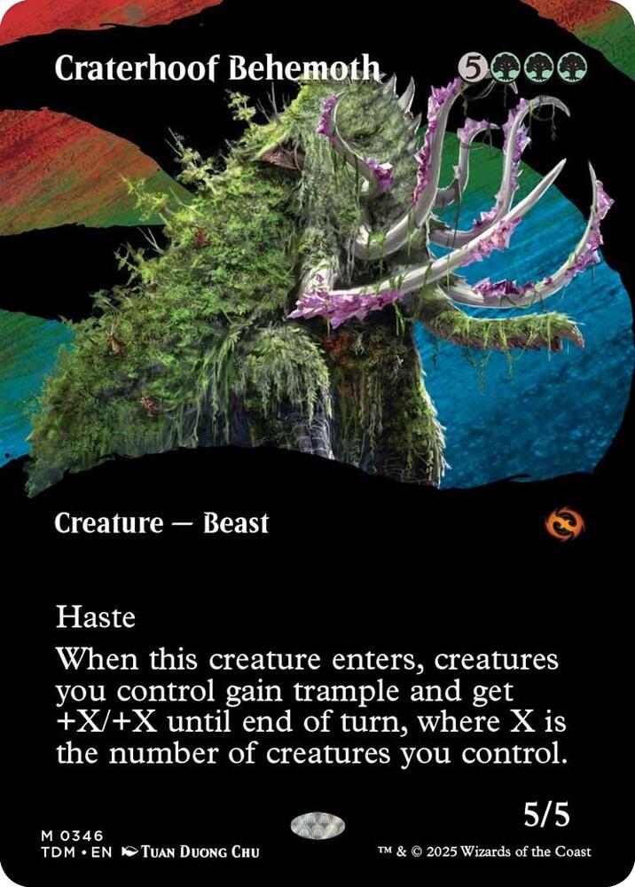 Craterhoof Behemoth 346 (Tarkir: Dragonstorm)  - Foil | Good Games Adelaide SA