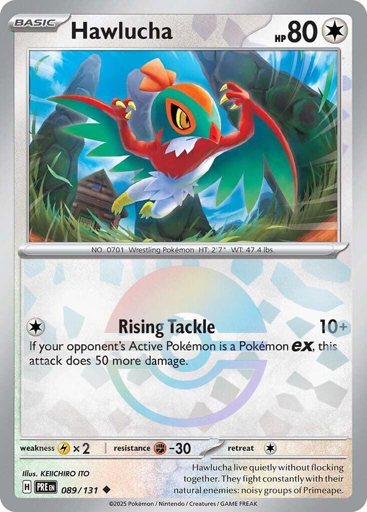 Hawlucha (089/131) (Poke Ball Pattern) [Scarlet & Violet: Prismatic Evolutions] | Good Games Adelaide SA