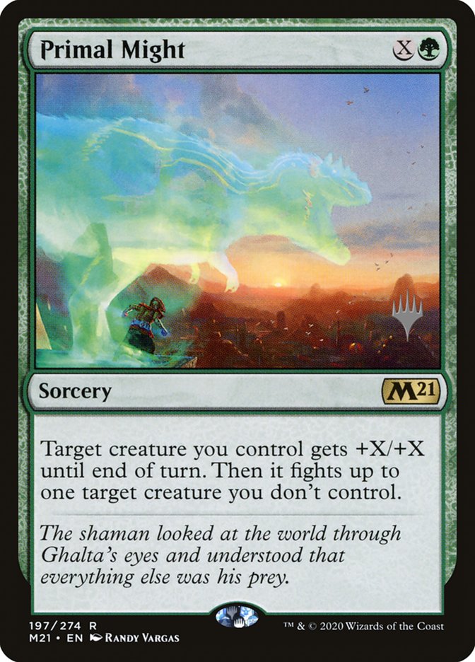 Primal Might (Promo Pack) [Core Set 2021 Promos] | Good Games Adelaide SA